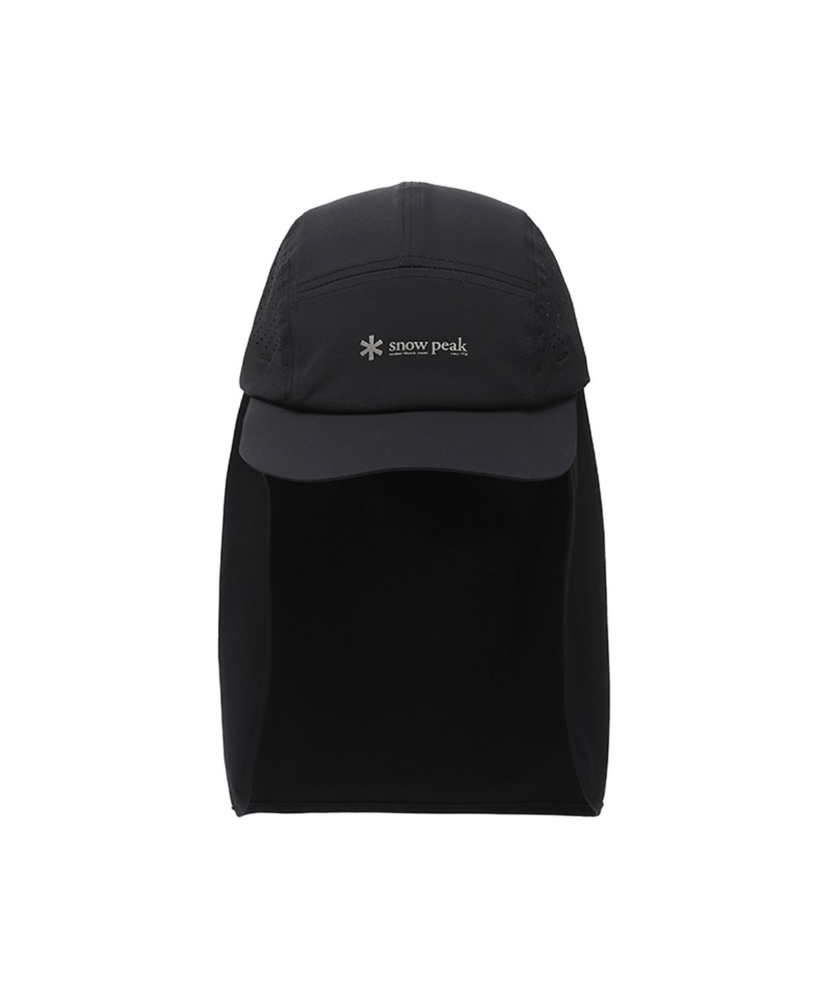 스노우피크 어패럴(SNOWPEAK APPAREL) 쿨링 썬쉐이드 캠프캡 (S25MUFCC75) Black