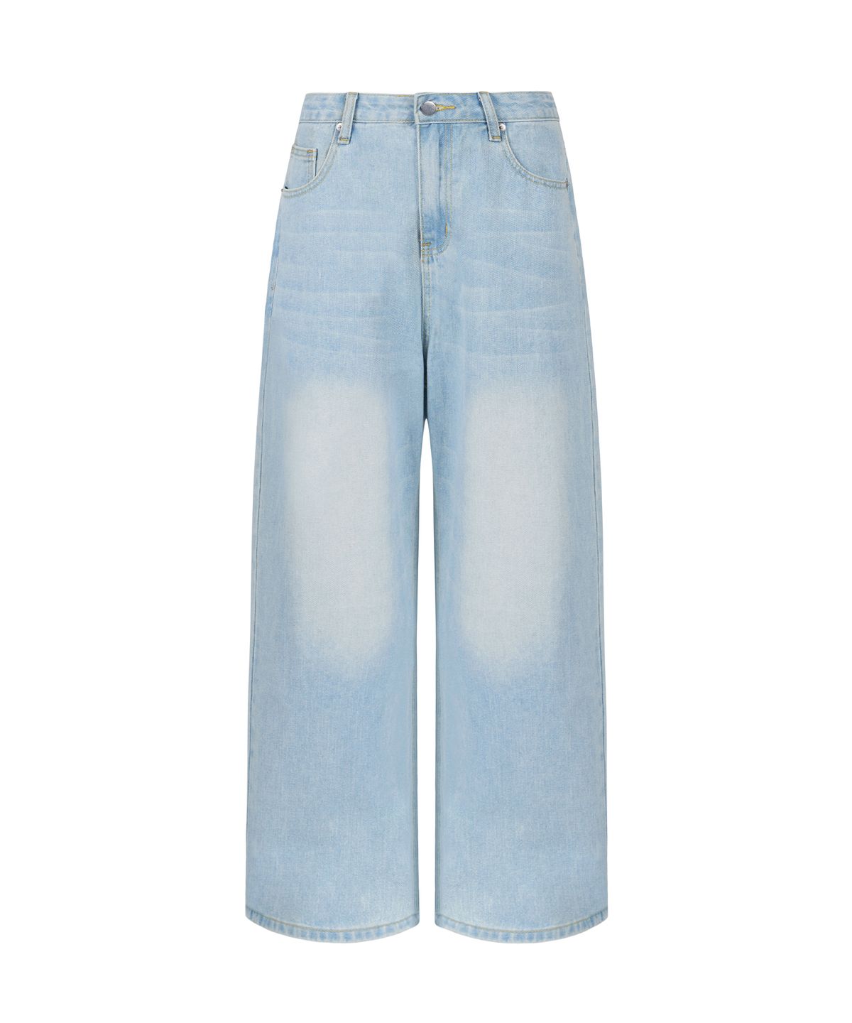 이와이이알(EYEER) E-Hotfix Logo Denim Pants - Light blue
