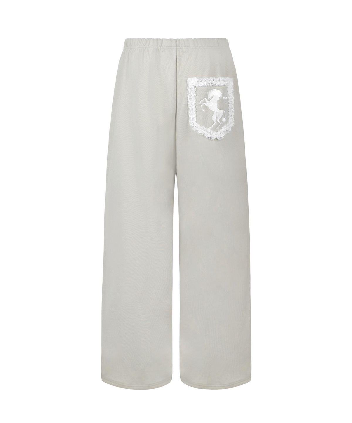 이와이이알(EYEER) Frill Lace Sweatpants - Stone Gray