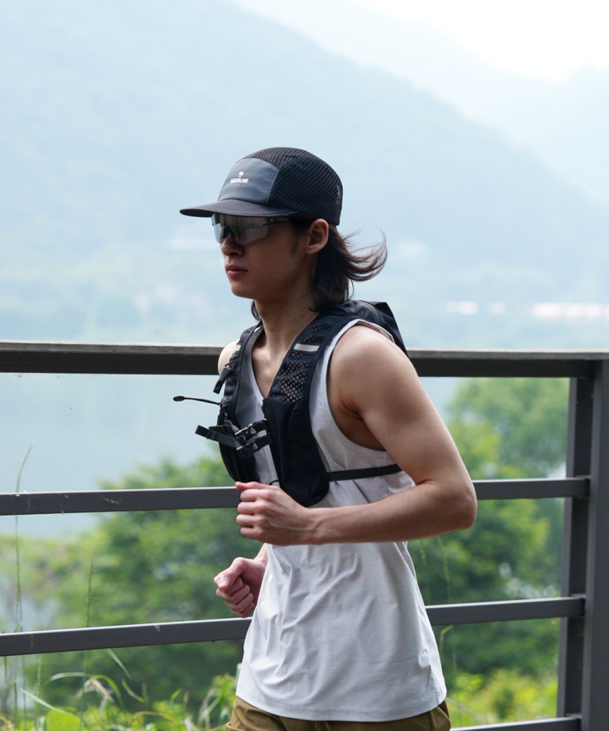 릿지라인(RIDGELINE) 나일론 러닝 모자 러닝캡 운동 마라톤 메쉬 104