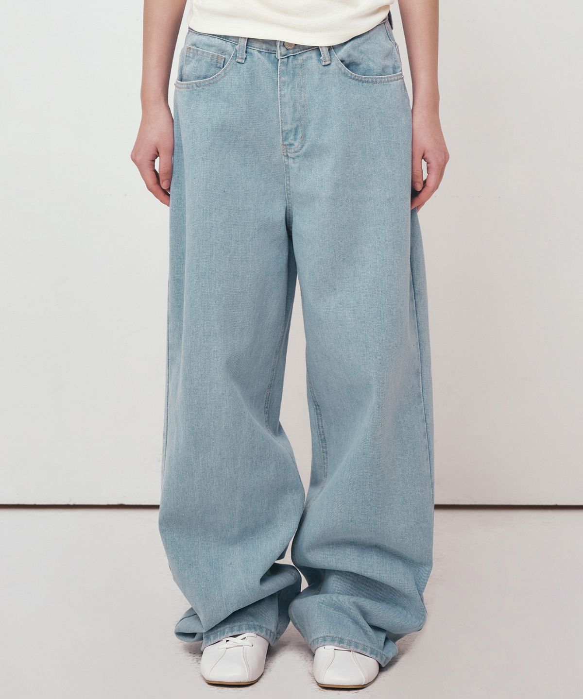 닉앤니콜(NICK&NICOLE) NICOLE ROSE POCKET DENIM PANTS_LIGHT BLUE