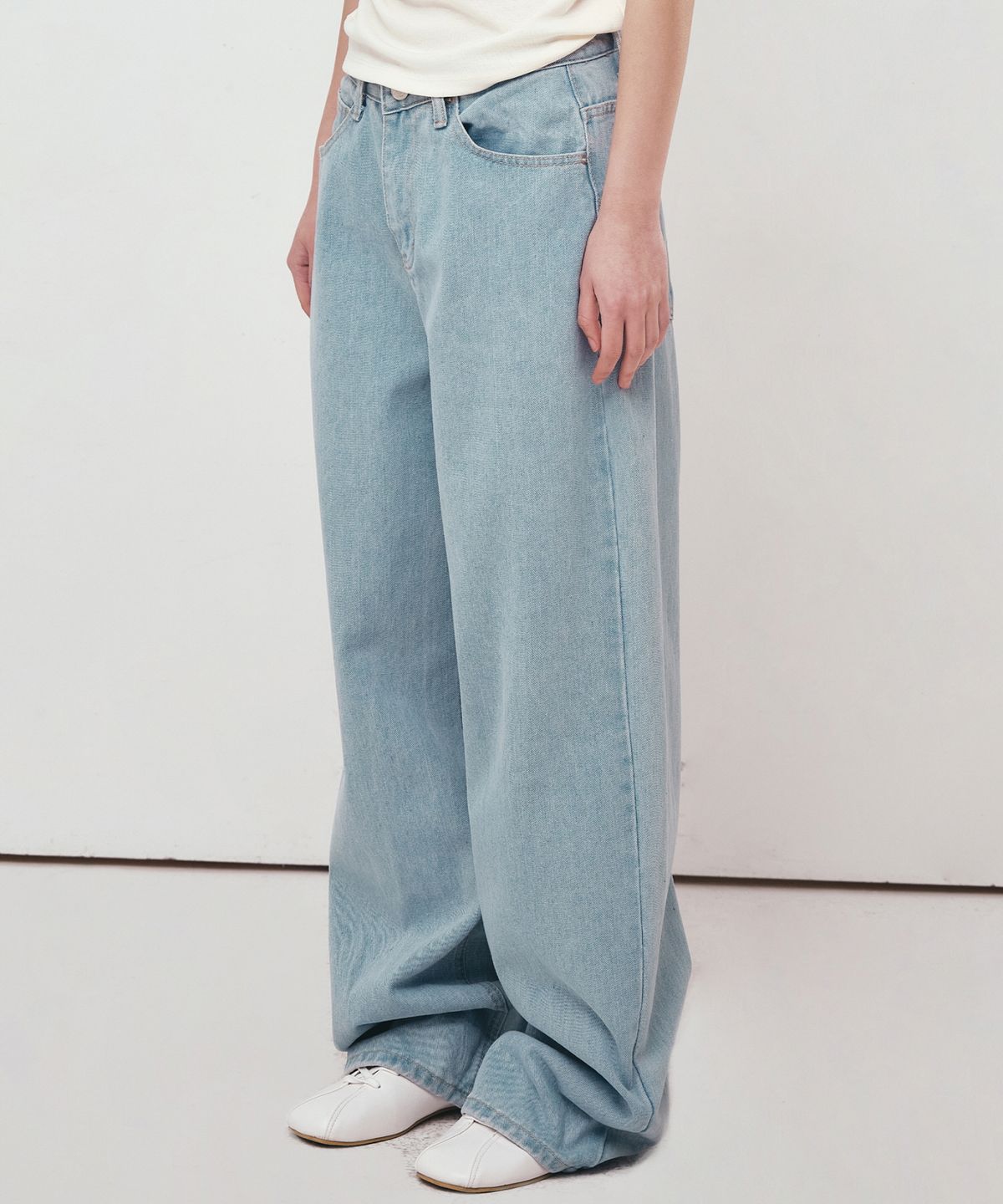닉앤니콜(NICK&NICOLE) NICOLE ROSE POCKET DENIM PANTS_LIGHT BLUE