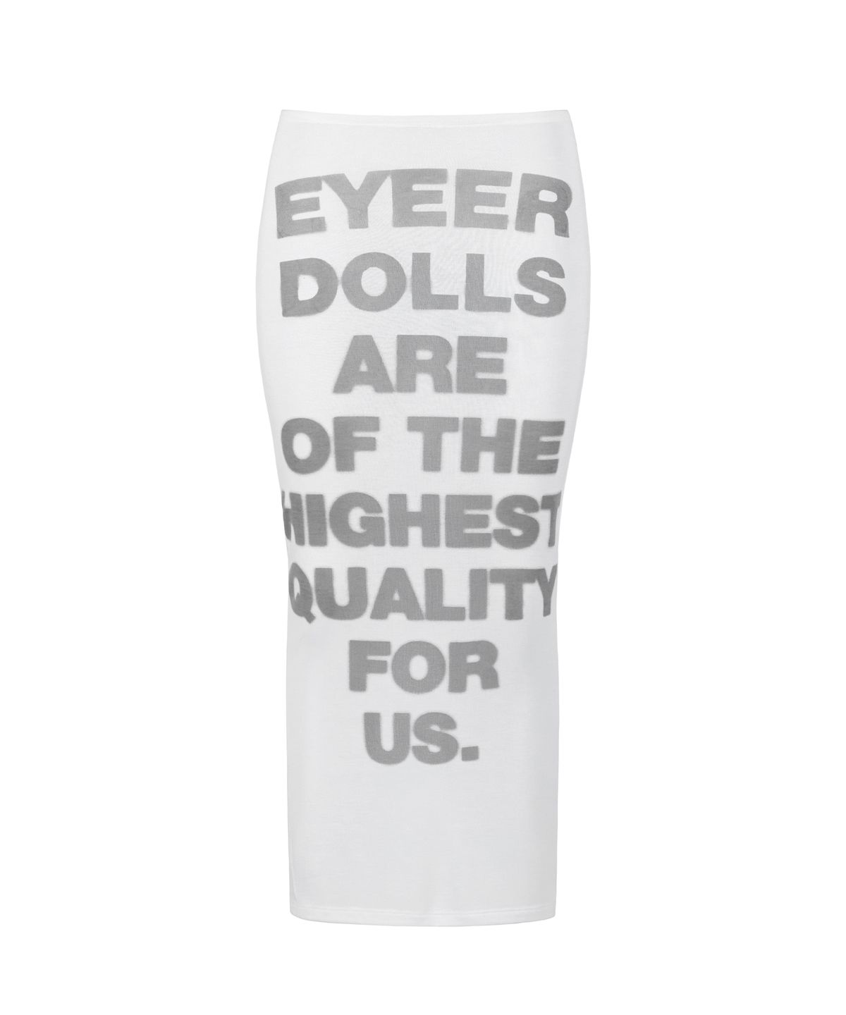 이와이이알(EYEER) See Through Maxi Skirt - White