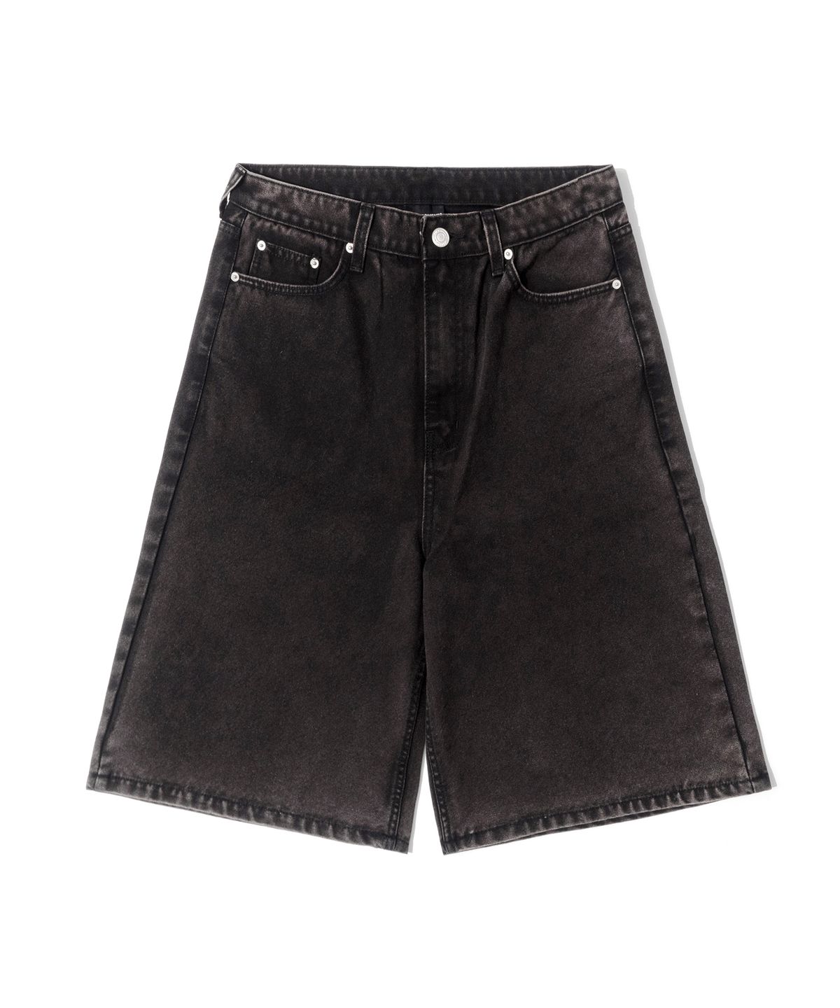 큐티에잇 가먼츠(QT8 GARMENTS) LB Oxford Wide Bermuda Shorts (Black)