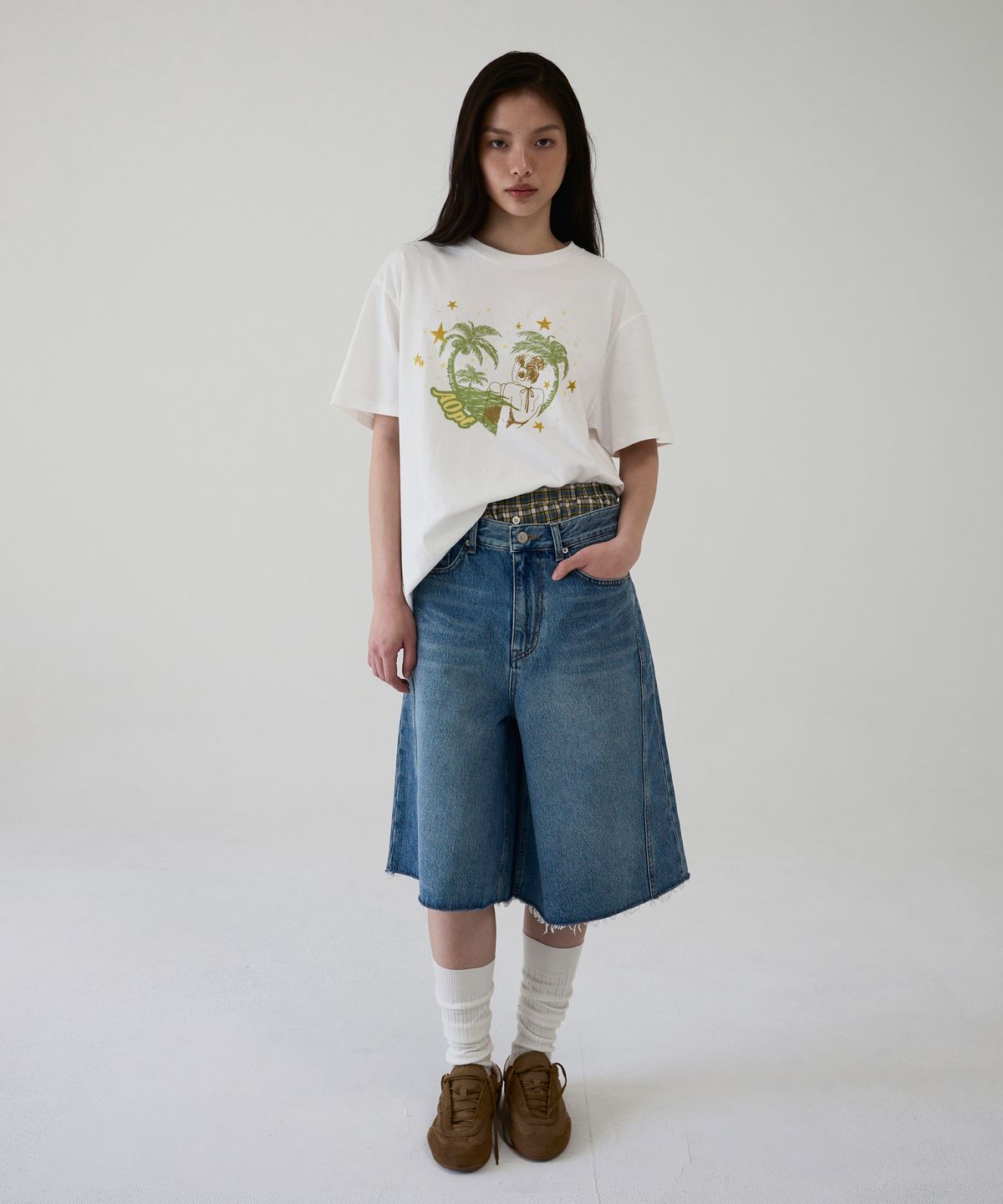 아옵트(AOPT) DREAMY ISLAND T-SHIRT - GREEN