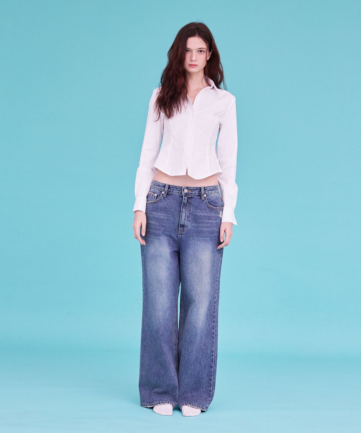 에이알유(A.R.U) WIDE WASHING DENIM