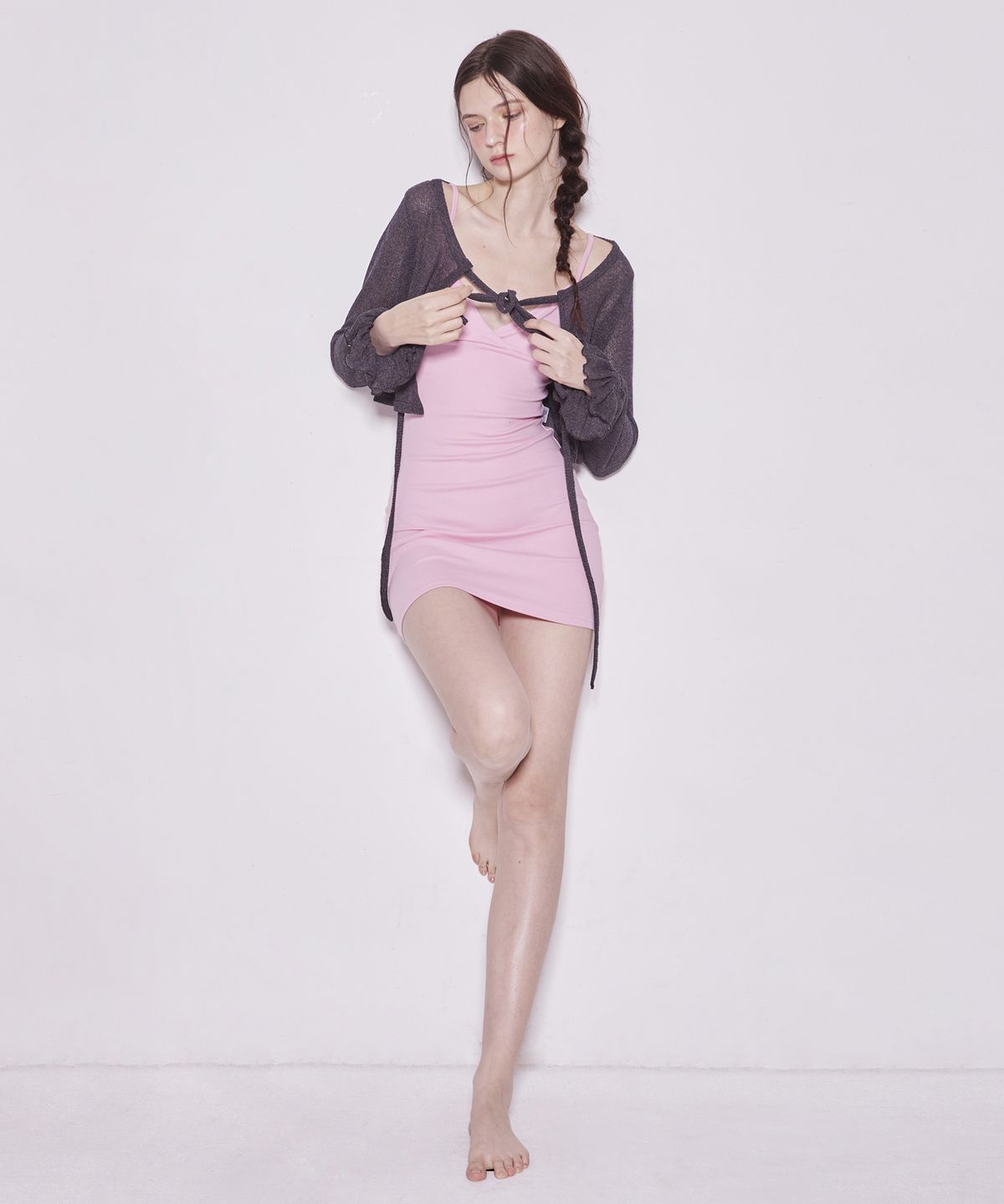 에이알유(A.R.U) LILY SMOCK CARDIGAN