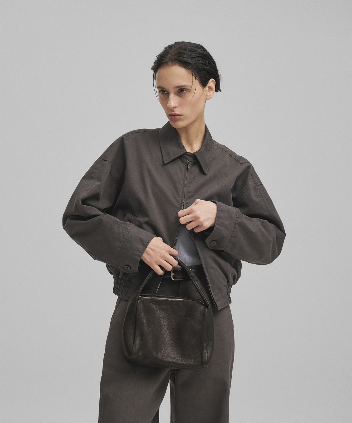 어나더오피스 우먼(ANOTHER OFFICE WOMEN) w. Bold Harrington Jacket (Charcoal)