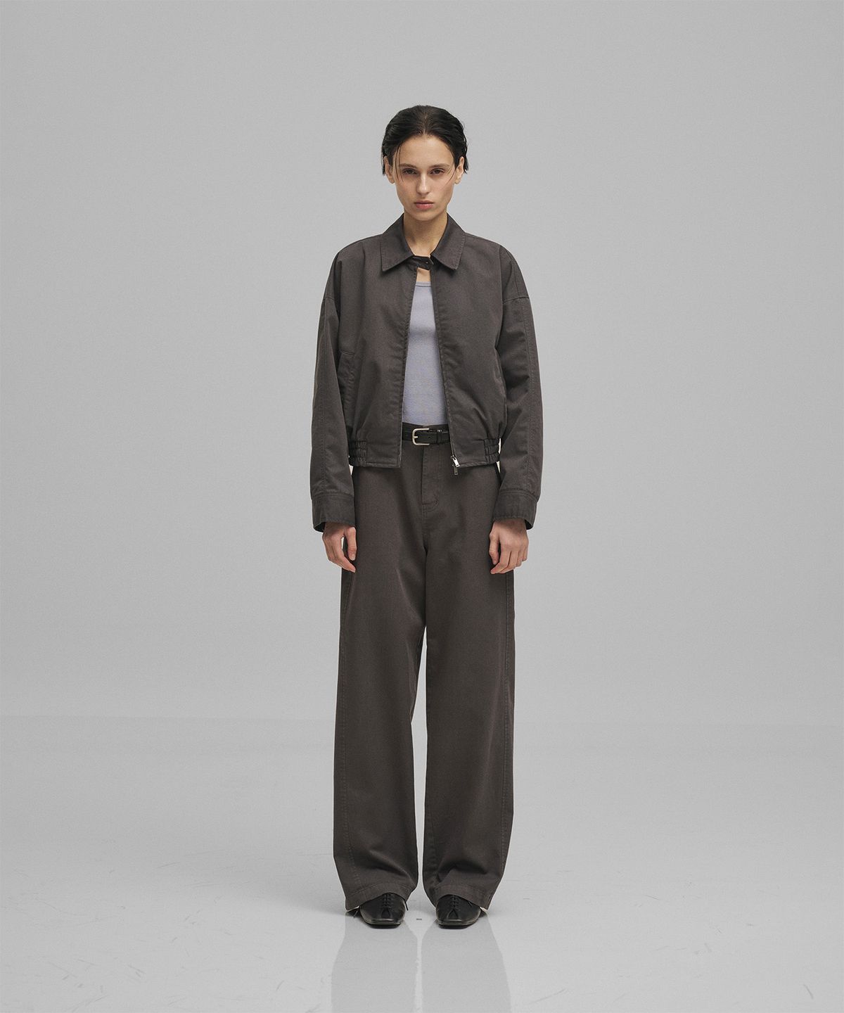 어나더오피스 우먼(ANOTHER OFFICE WOMEN) w. Bold Harrington Jacket (Charcoal)