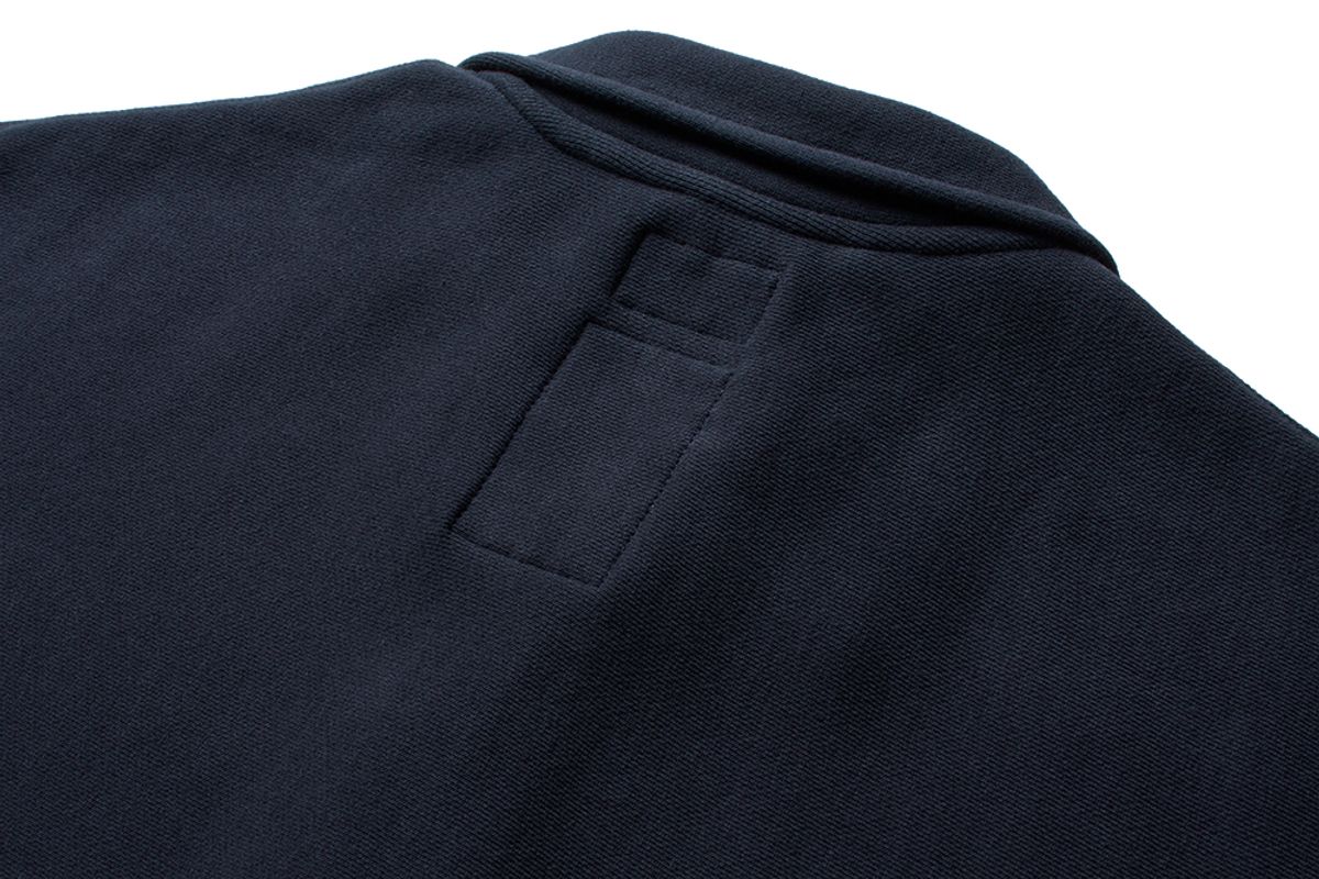 더 레스큐(THE RESQ) CLASSIC QUARTER ZIP H/S SWEATSHIRT [DARK NAVY]