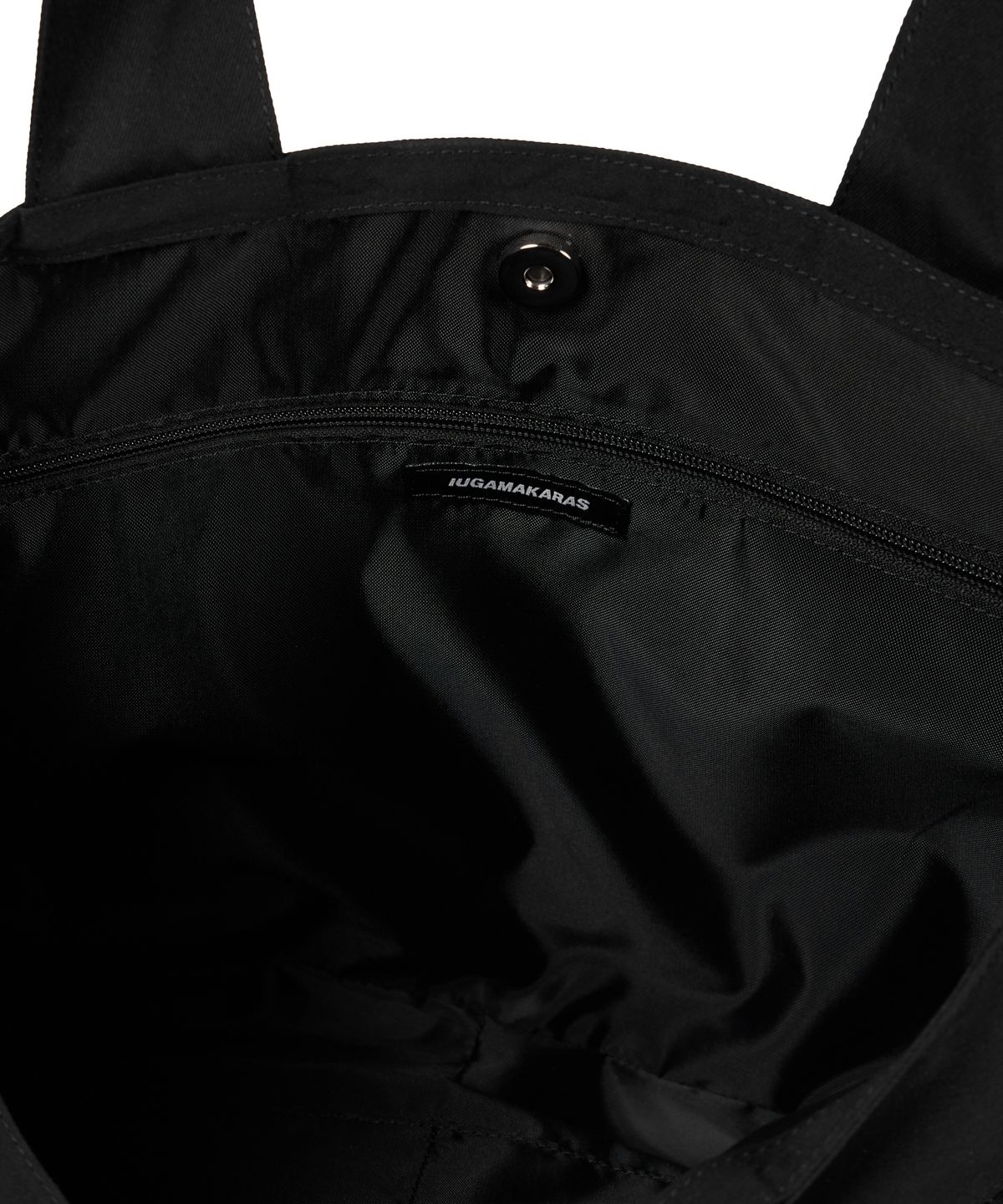 이우가마카라스(IUGAMAKARAS) Frilled Shopper Bag (Black)