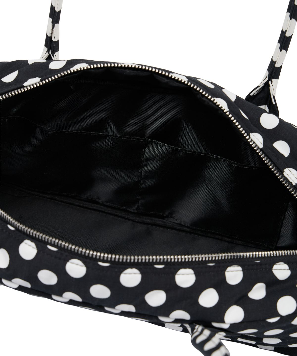이우가마카라스(IUGAMAKARAS) Dot Pattern Baguette Bag (Black)
