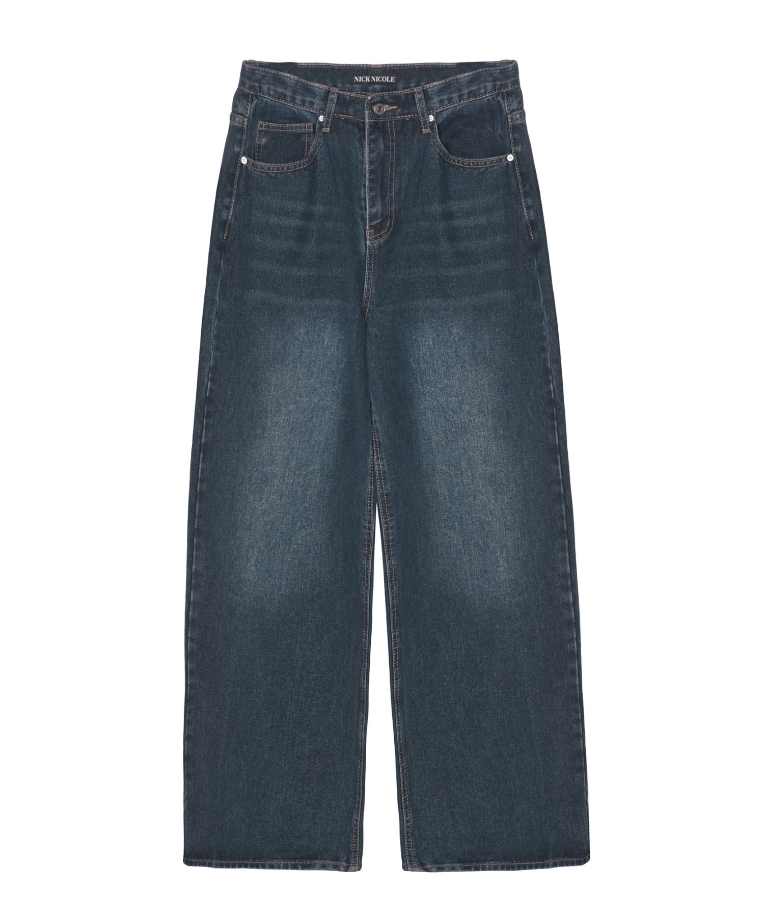 デニム・ジーパン [NICK&NICOLE] NICOLE ROSE PRINTING WASHING DENIM PANTS MUSINSA | NICK&NICOLE NICOLE ROSE PRINTING WASHING DENIM