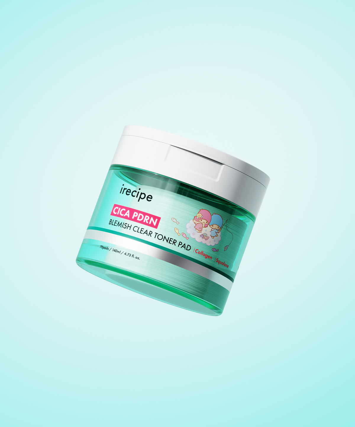 아이레시피(IRECIPE) [콜라보] 시카 PDRN 흔적 클리어 진정 미백 잡티 패드 70매 X 2개 +2매입 3개+세럼미니