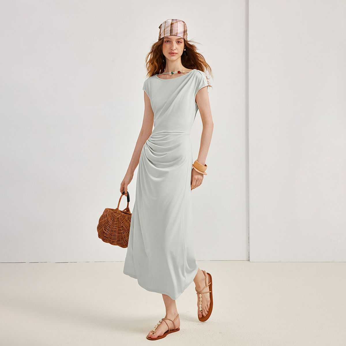 와이와이아이엠(YYIAM) YY_Round neck slim fit dress_3color