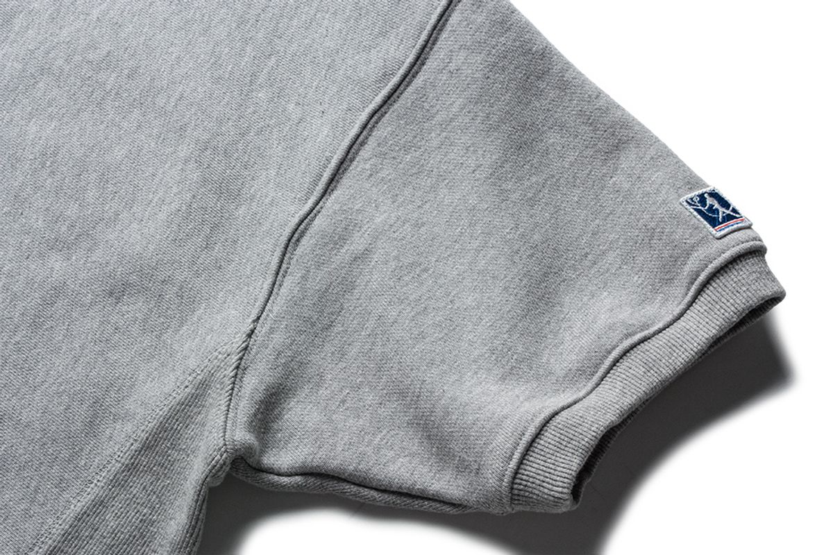더 레스큐(THE RESQ) CLASSIC QUARTER ZIP H/S SWEATSHIRT [MELANGE GREY]