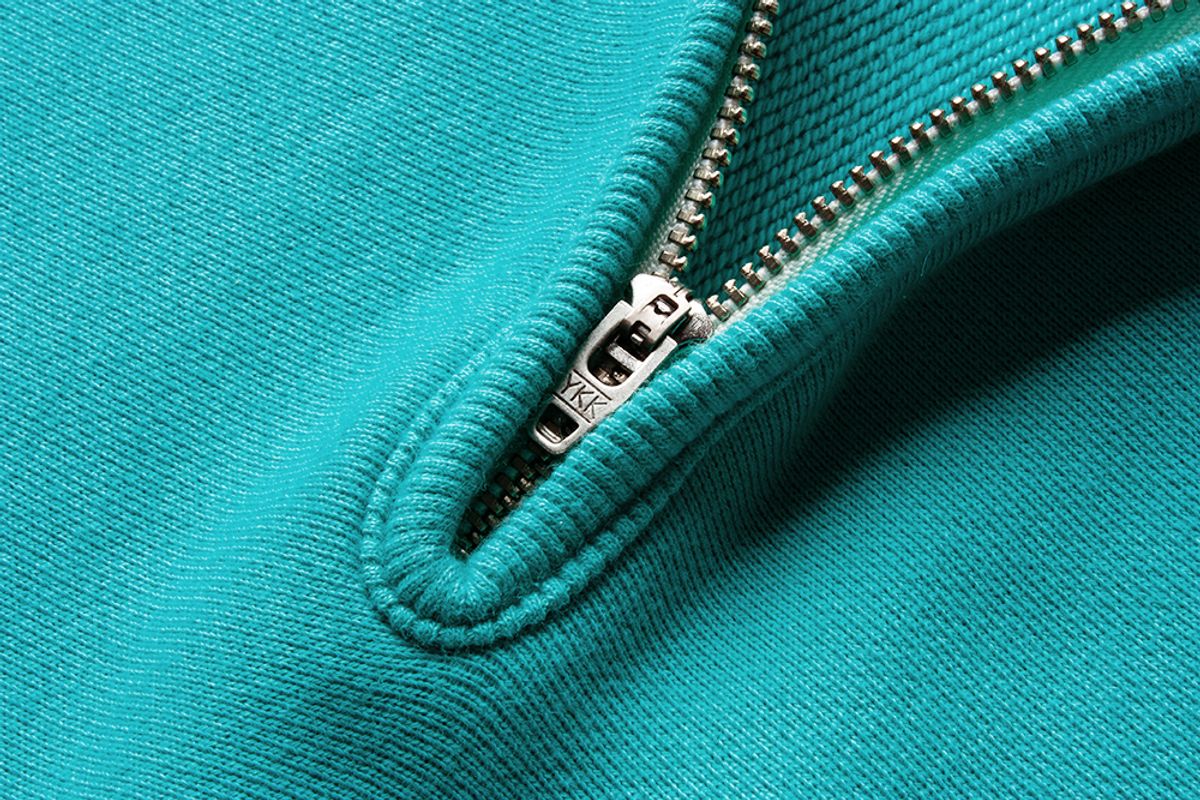 더 레스큐(THE RESQ) CLASSIC QUARTER ZIP H/S SWEATSHIRT [TURQUOISE BLUE]