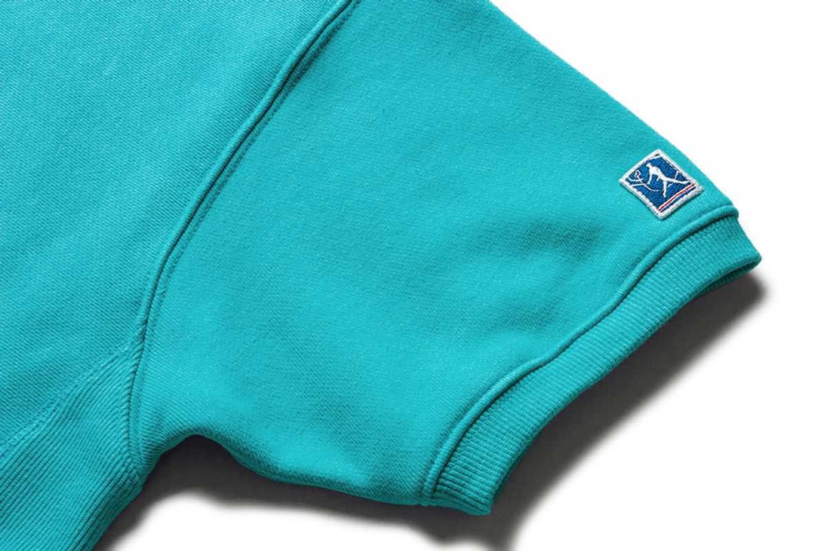 더 레스큐(THE RESQ) CLASSIC QUARTER ZIP H/S SWEATSHIRT [TURQUOISE BLUE]