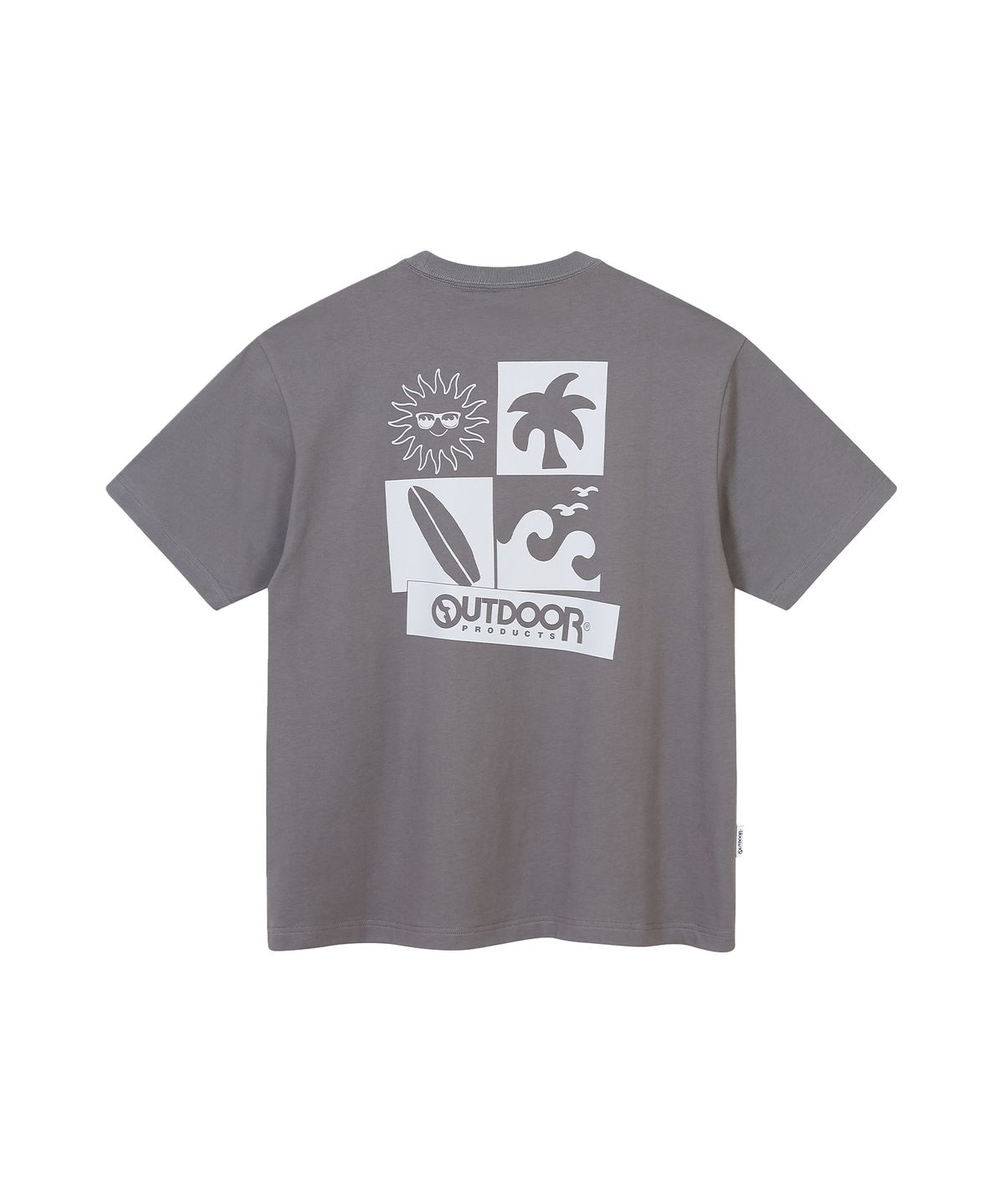 아웃도어 프로덕츠(OUTDOOR PRODUCTS) BEACH HALF SLEEVES (DEEP GRAY)