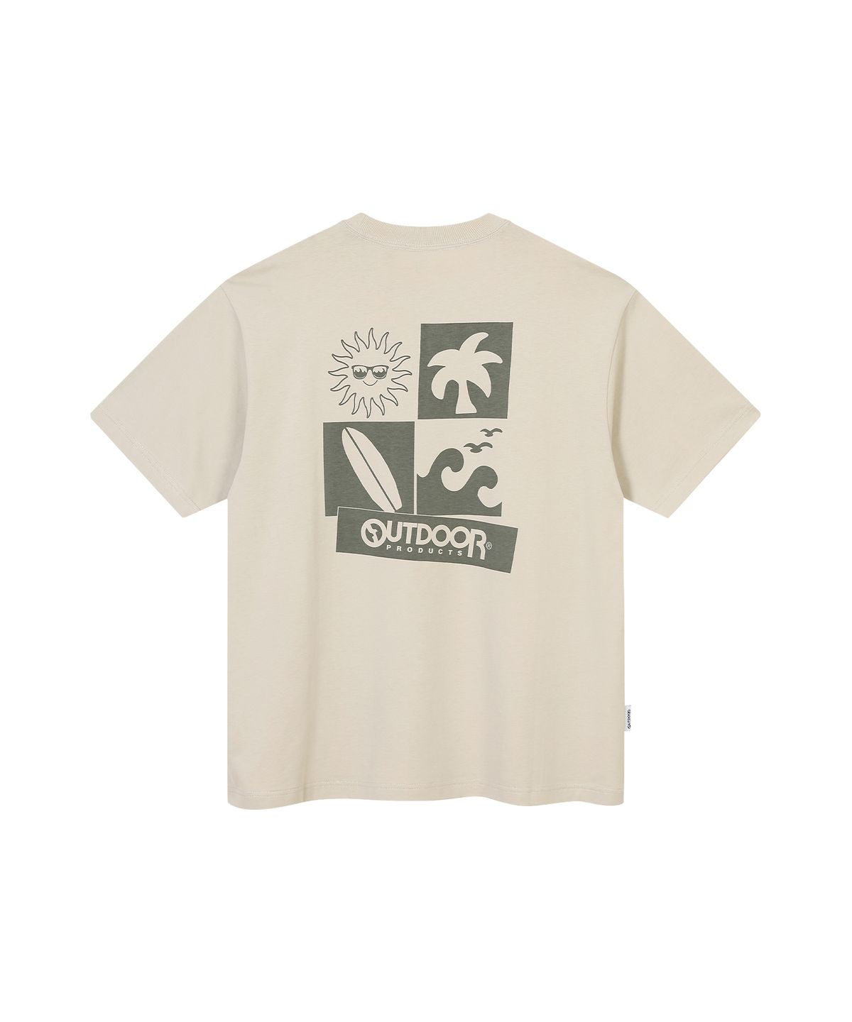 아웃도어 프로덕츠(OUTDOOR PRODUCTS) BEACH HALF SLEEVES (BEIGE)