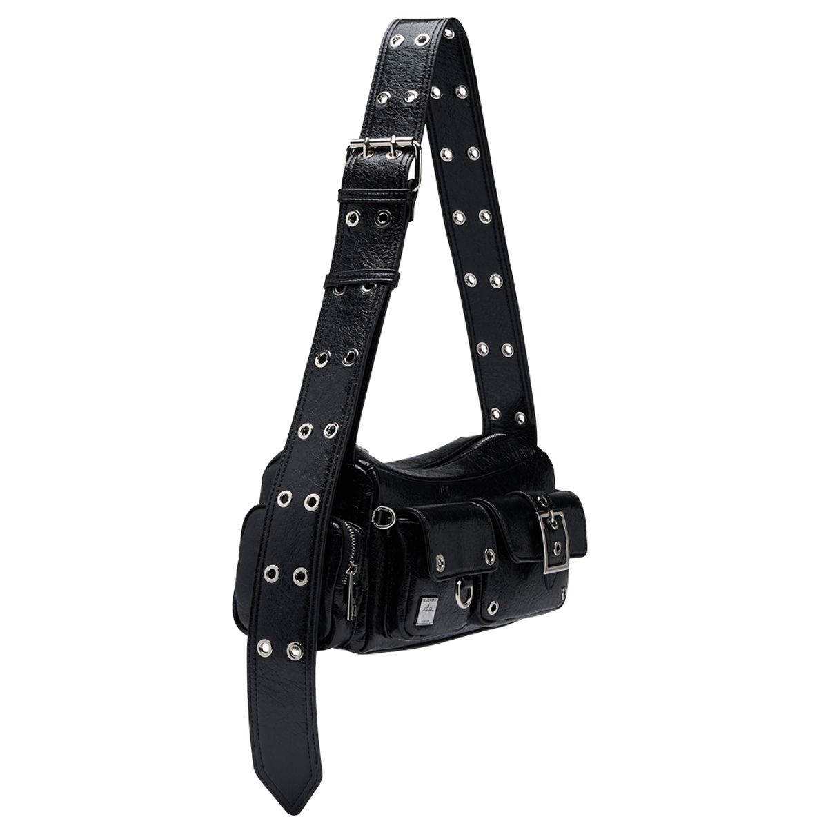 블랙 퍼플(BLACK PURPLE) 미니 포트리스 백 Mini Fortress Bag-Black