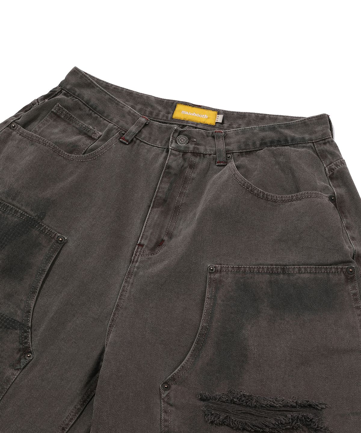 메인부스(MAINBOOTH) Dreamer Denim Shorts(BROWN)