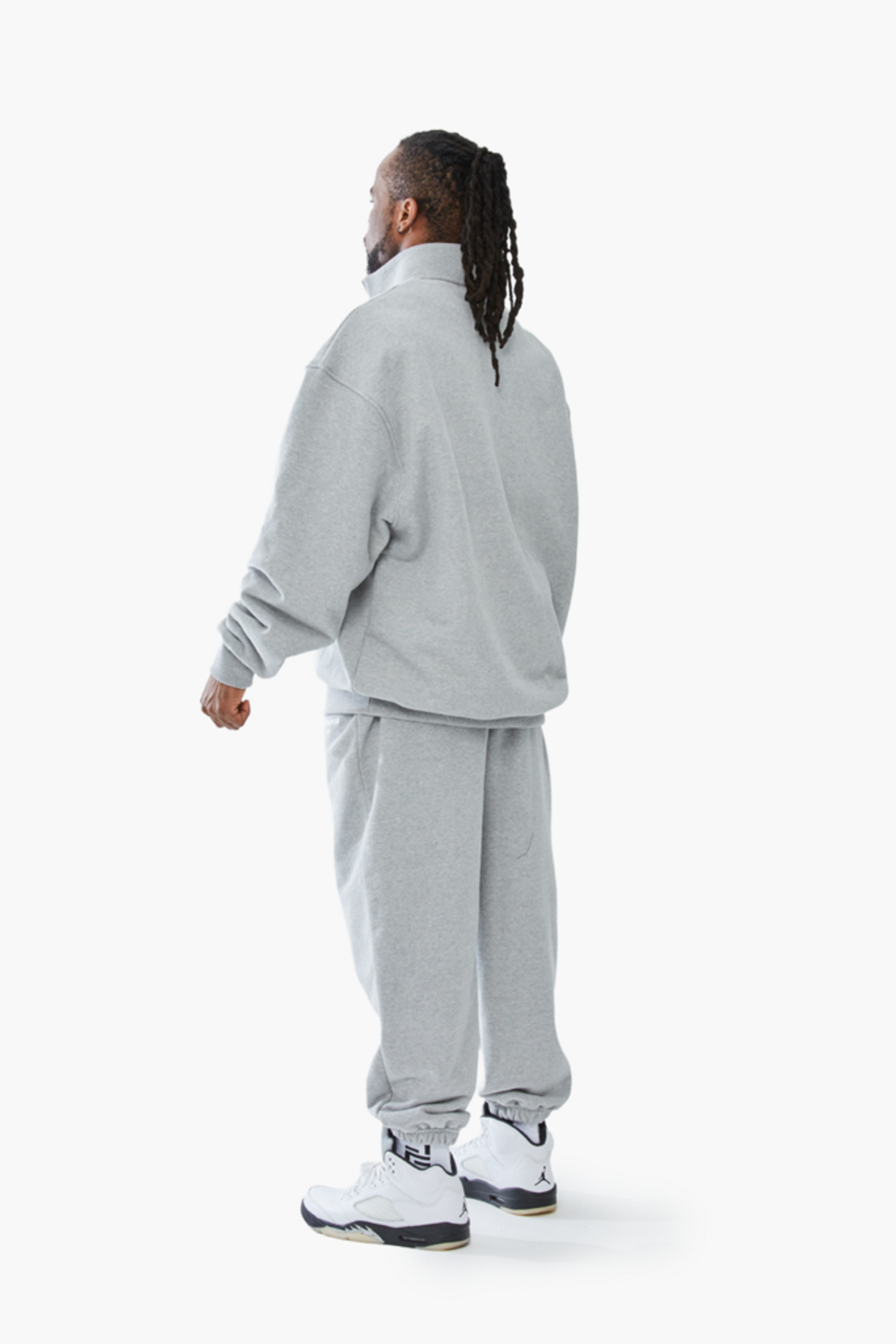 머스콜로(MUSCOLO) MUSCOLO HALF ZIP-UP SWEATSHIRTS GREY