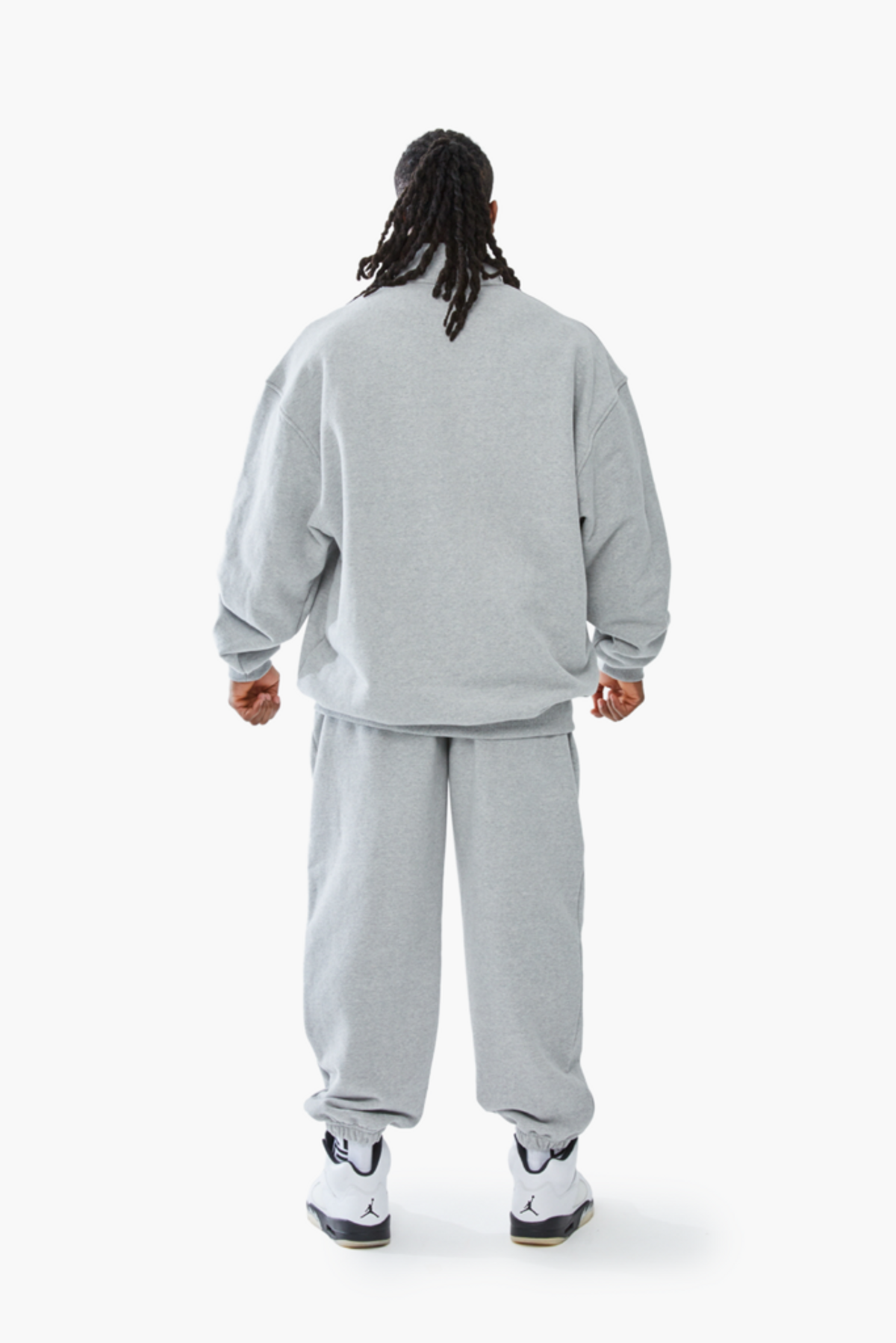 머스콜로(MUSCOLO) MUSCOLO HALF ZIP-UP SWEATSHIRTS GREY