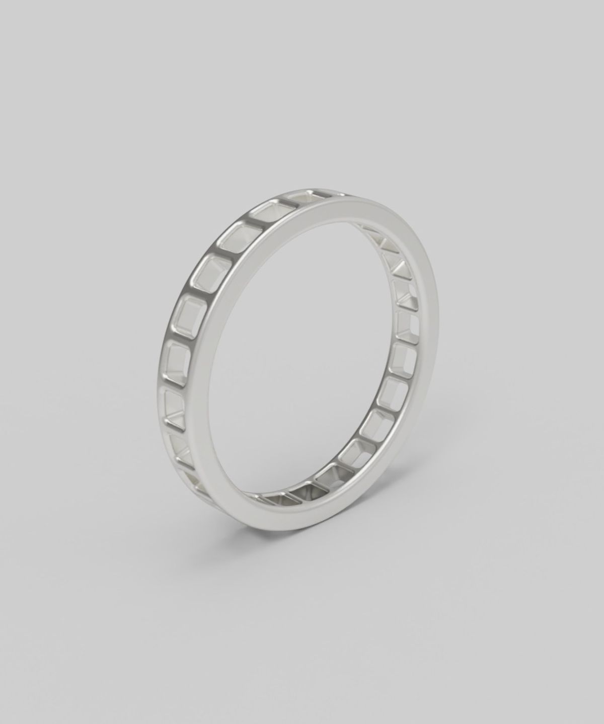 르네오브제(RENEOBJET) BAS  SQUARE RING  [925 STERLING SILVER] 스퀘어링 반지
