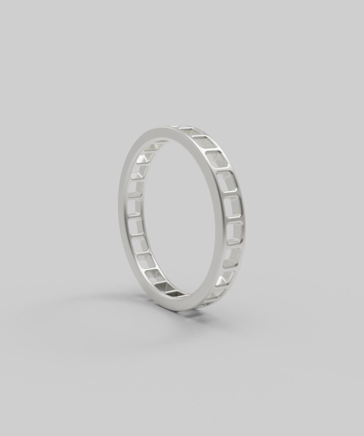 르네오브제(RENEOBJET) BAS  SQUARE RING  [925 STERLING SILVER] 스퀘어링 반지