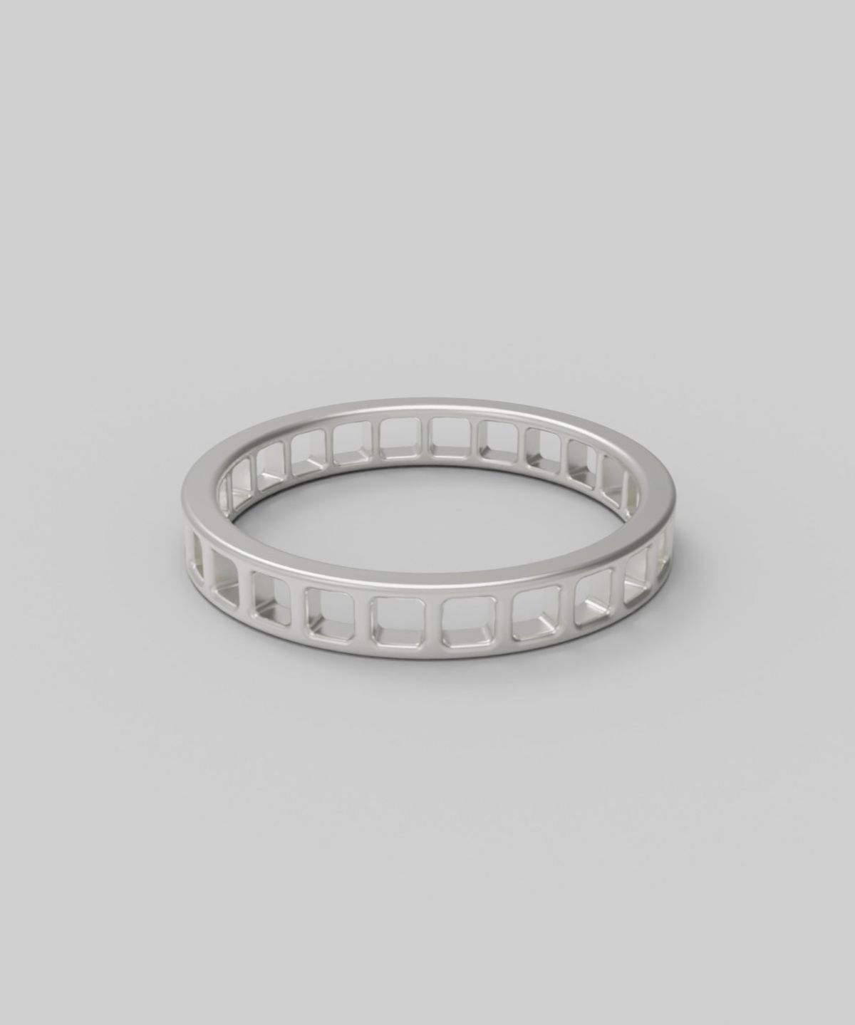 르네오브제(RENEOBJET) BAS  SQUARE RING  [925 STERLING SILVER] 스퀘어링 반지