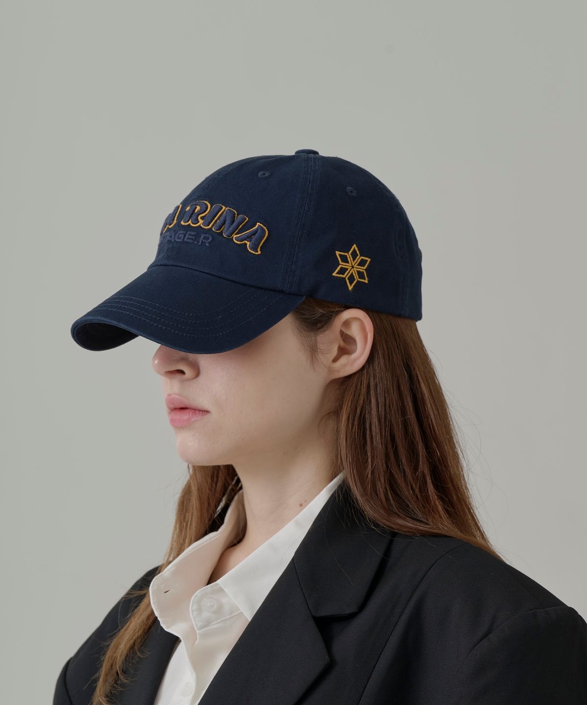 스테이지알(STAGE.R) 다이아리나 워싱 볼캡 [네이비]