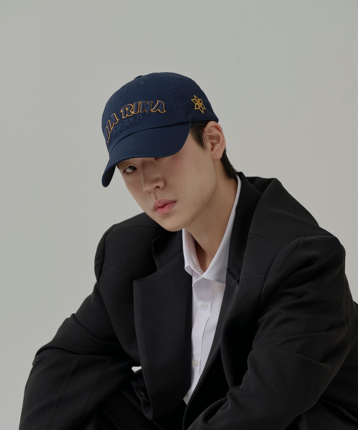 스테이지알(STAGE.R) 다이아리나 워싱 볼캡 [네이비]