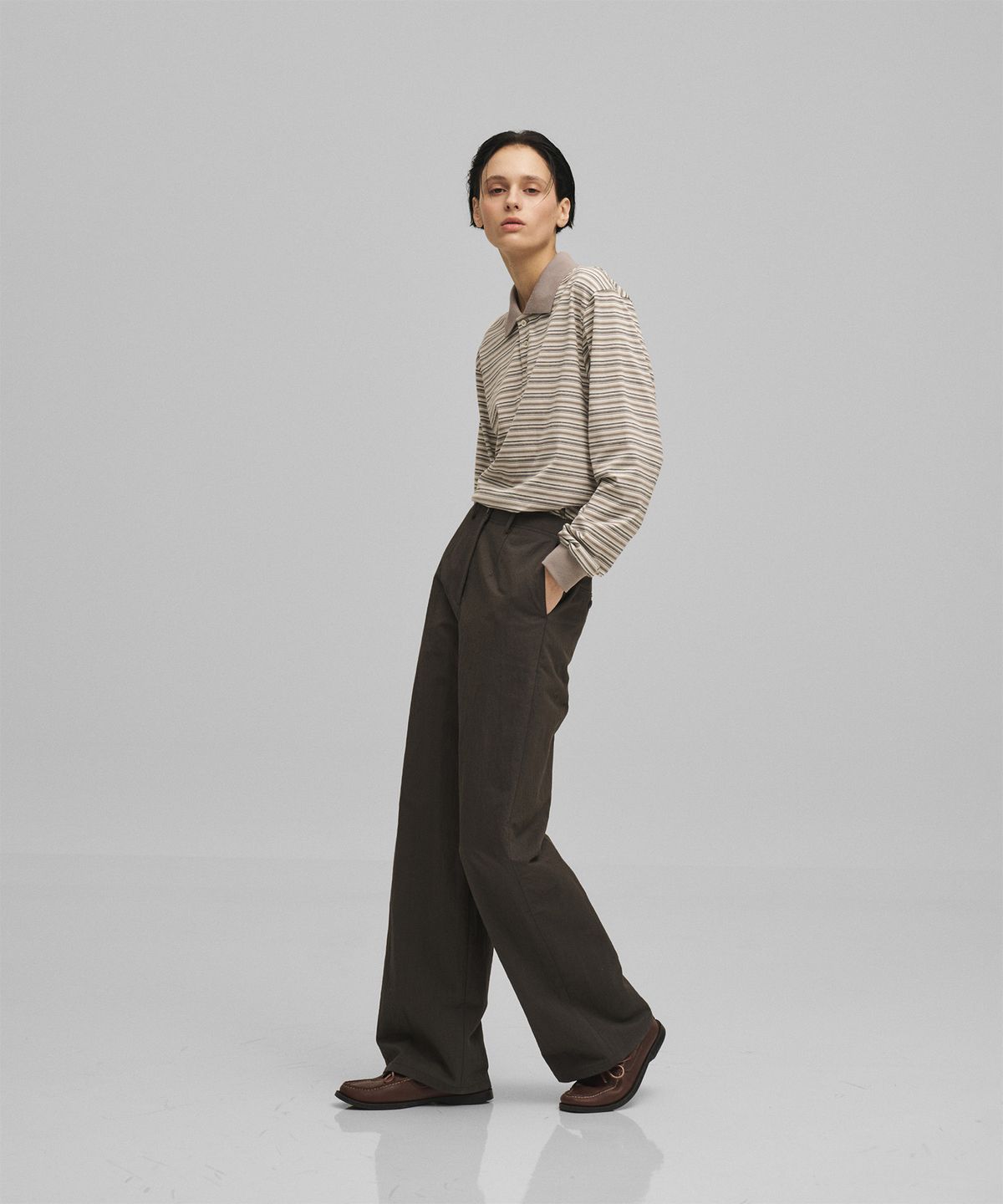 어나더오피스 우먼(ANOTHER OFFICE WOMEN) w. Uniform Chino Pants (Charcoal)