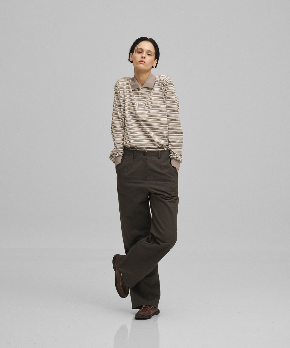 어나더오피스 우먼(ANOTHER OFFICE WOMEN) w. Uniform Chino Pants (Charcoal)