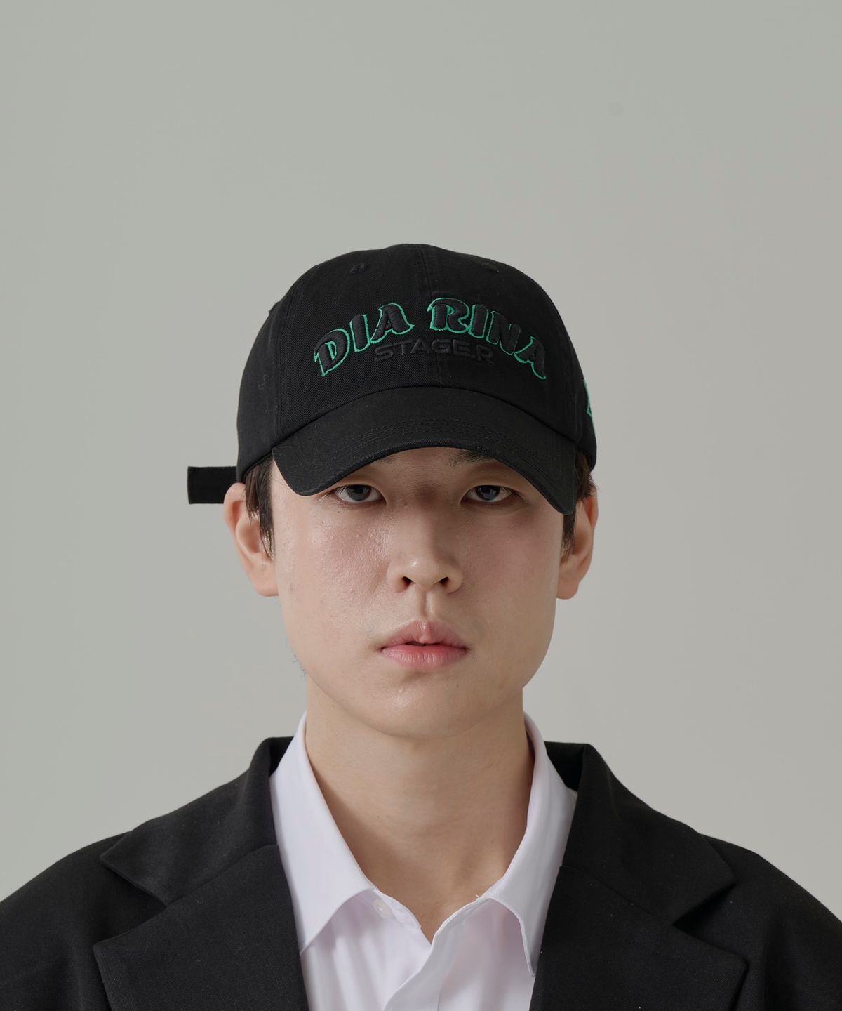 스테이지알(STAGE.R) 다이아리나 워싱 볼캡 [블랙]
