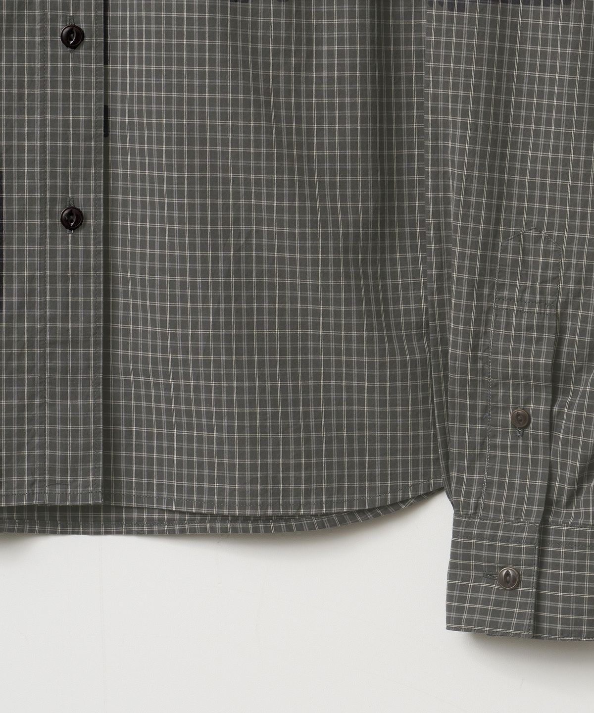 어나더오피스 우먼(ANOTHER OFFICE WOMEN) w. Solid Check Shirt (Black)
