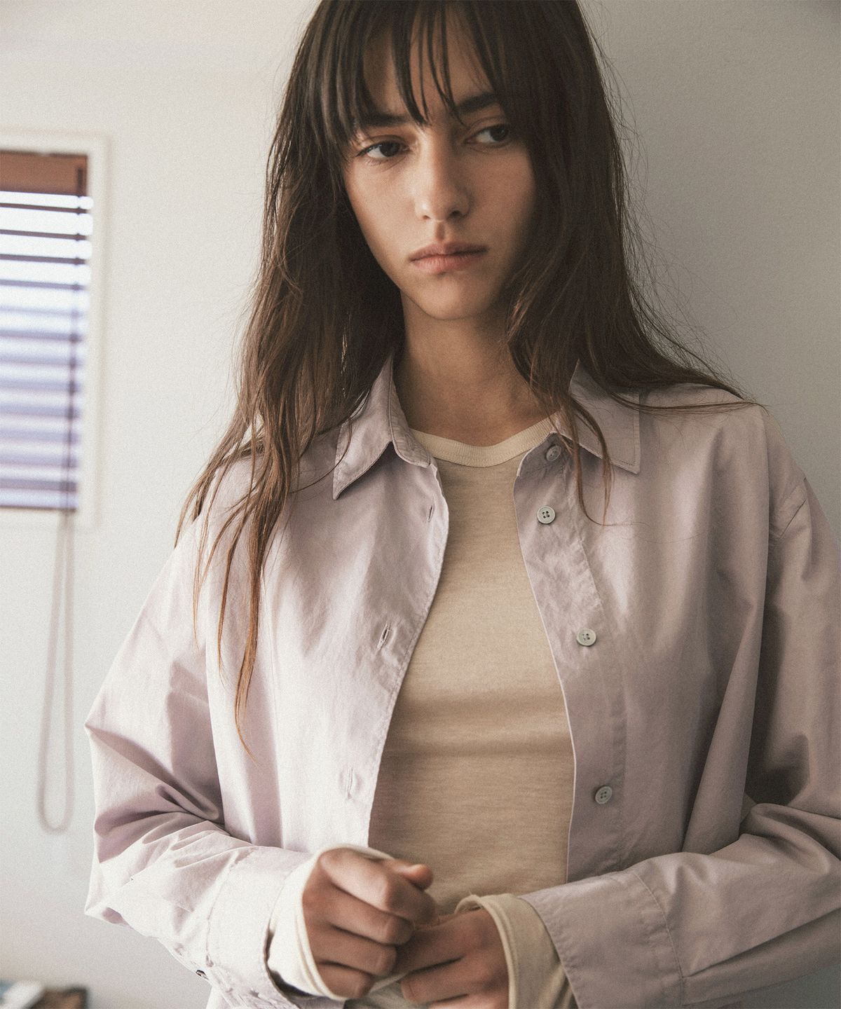 어나더오피스 우먼(ANOTHER OFFICE WOMEN) w. Oversized Garment Shirt (Morado)