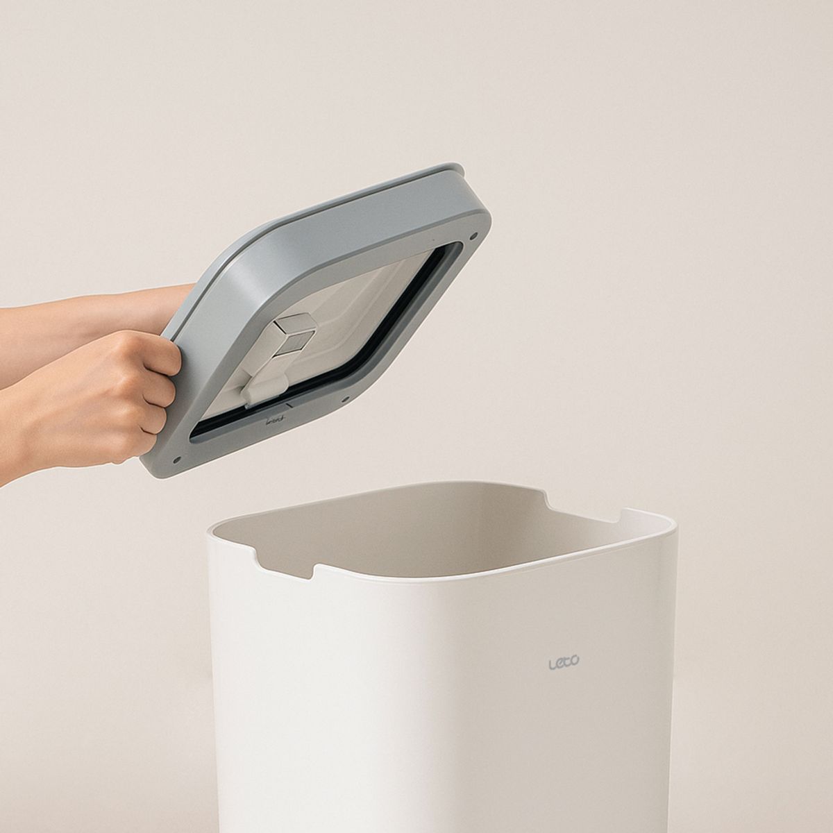 레토(LETO) 자동 센서 스마트 쓰레기통 22L (20L 종량제 호환)