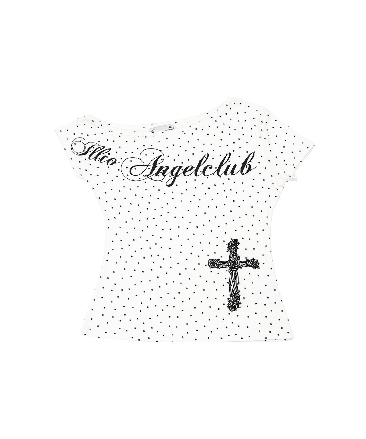 일리오(ILLIO) Star Angel one shoulder t-shirts