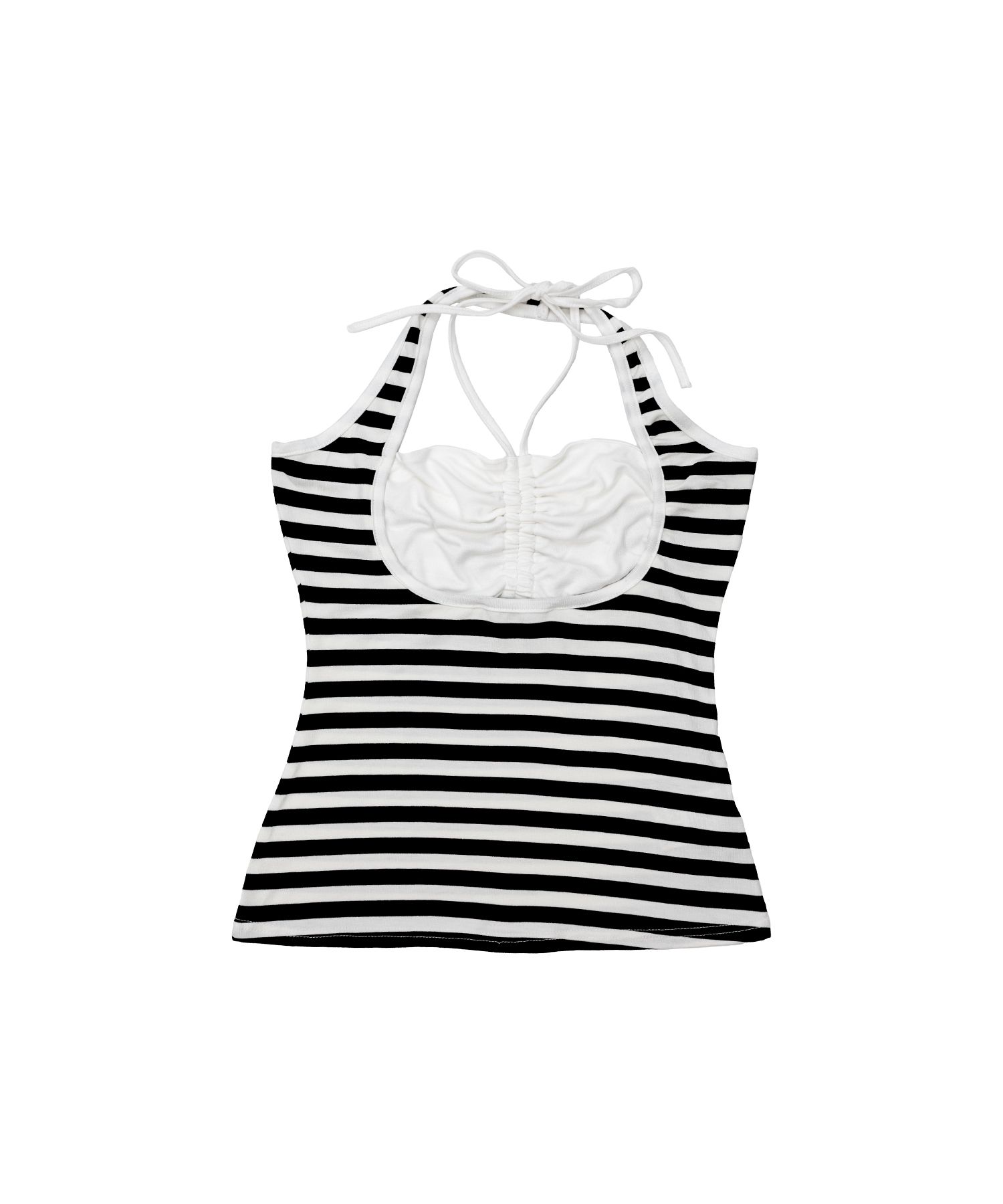 ★2025SS新作★illio★Stripe Gathered Front Halter Top MUSINSA | ILLIO Stripe Gathered Front Halter Top