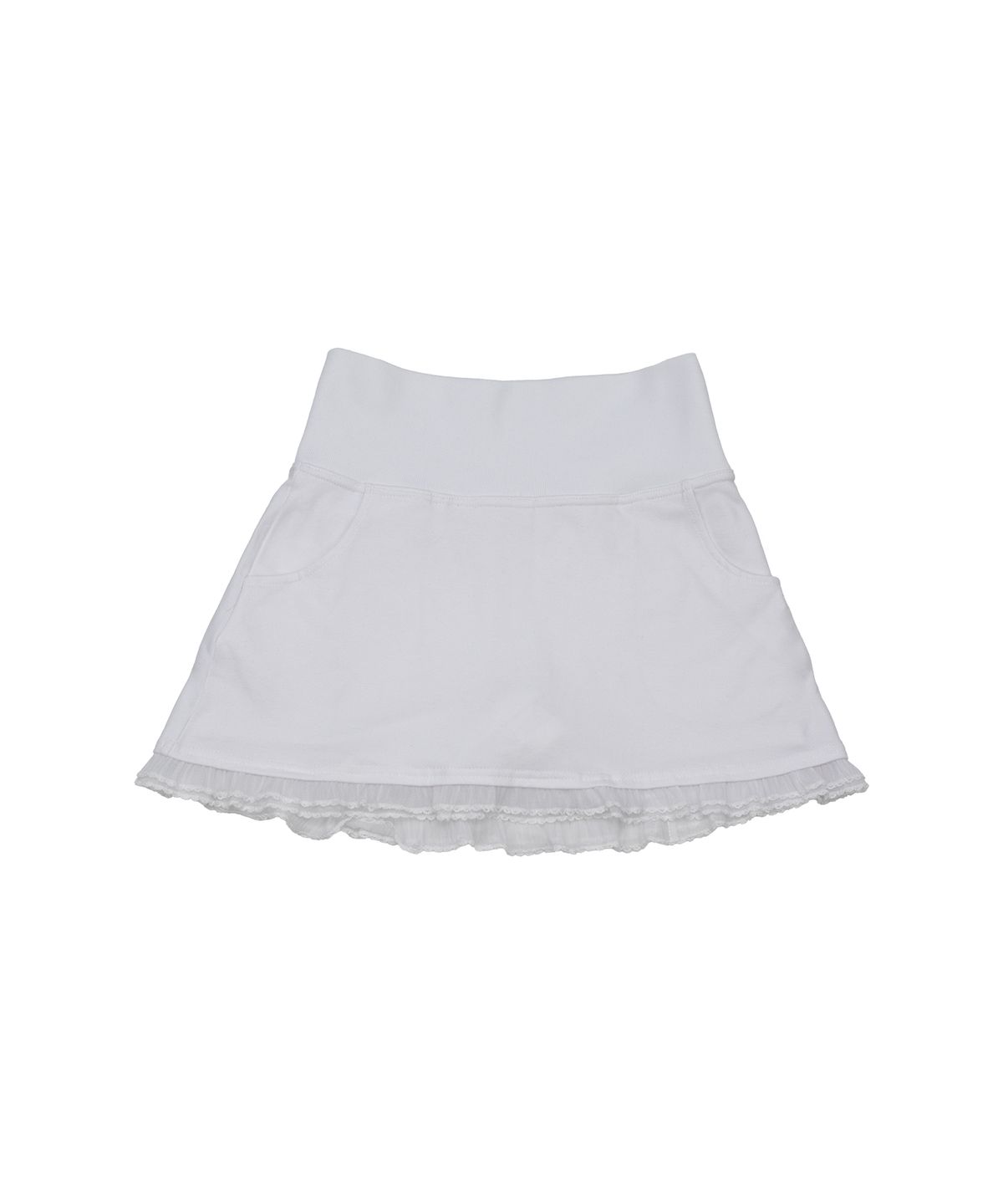 일리오(ILLIO) White Angel lace folded waist skirt