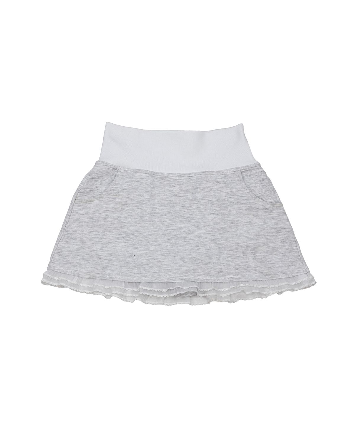 일리오(ILLIO) Melange Angel lace folded waist skirt