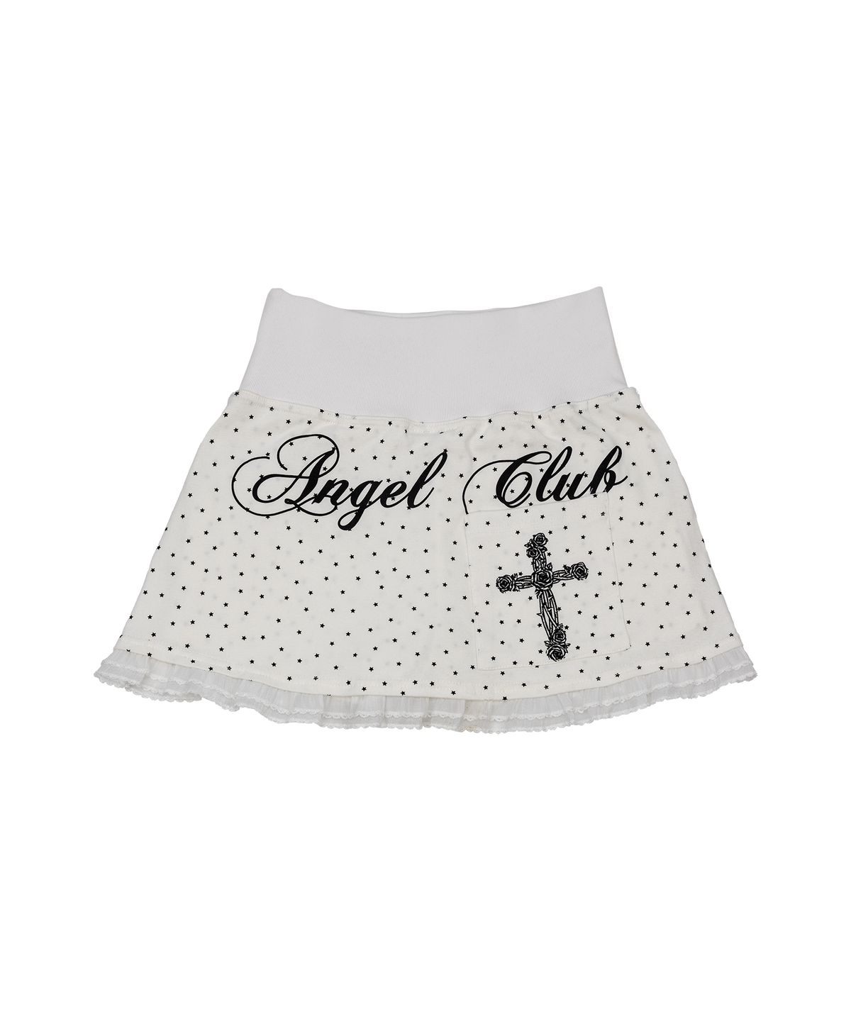 일리오(ILLIO) Star Angel lace folded waist skirt