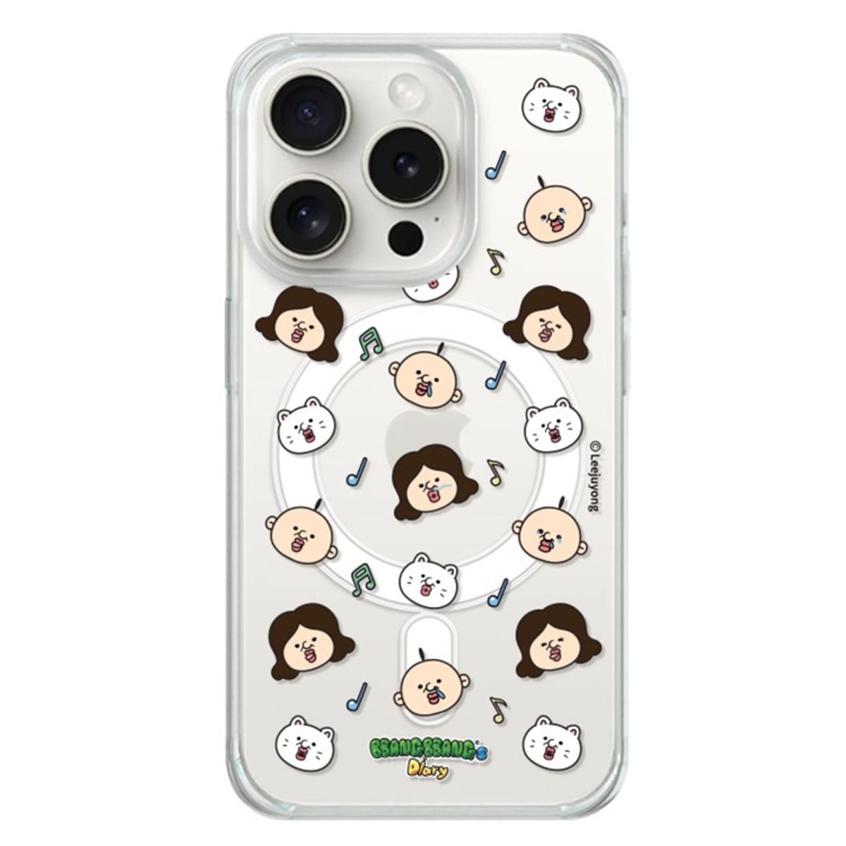 케이스픽스(CASEFIX) 아이폰17추가 빵빵이의일상 투게더 아이폰  맥세이프 젤하드  디자인 케이스