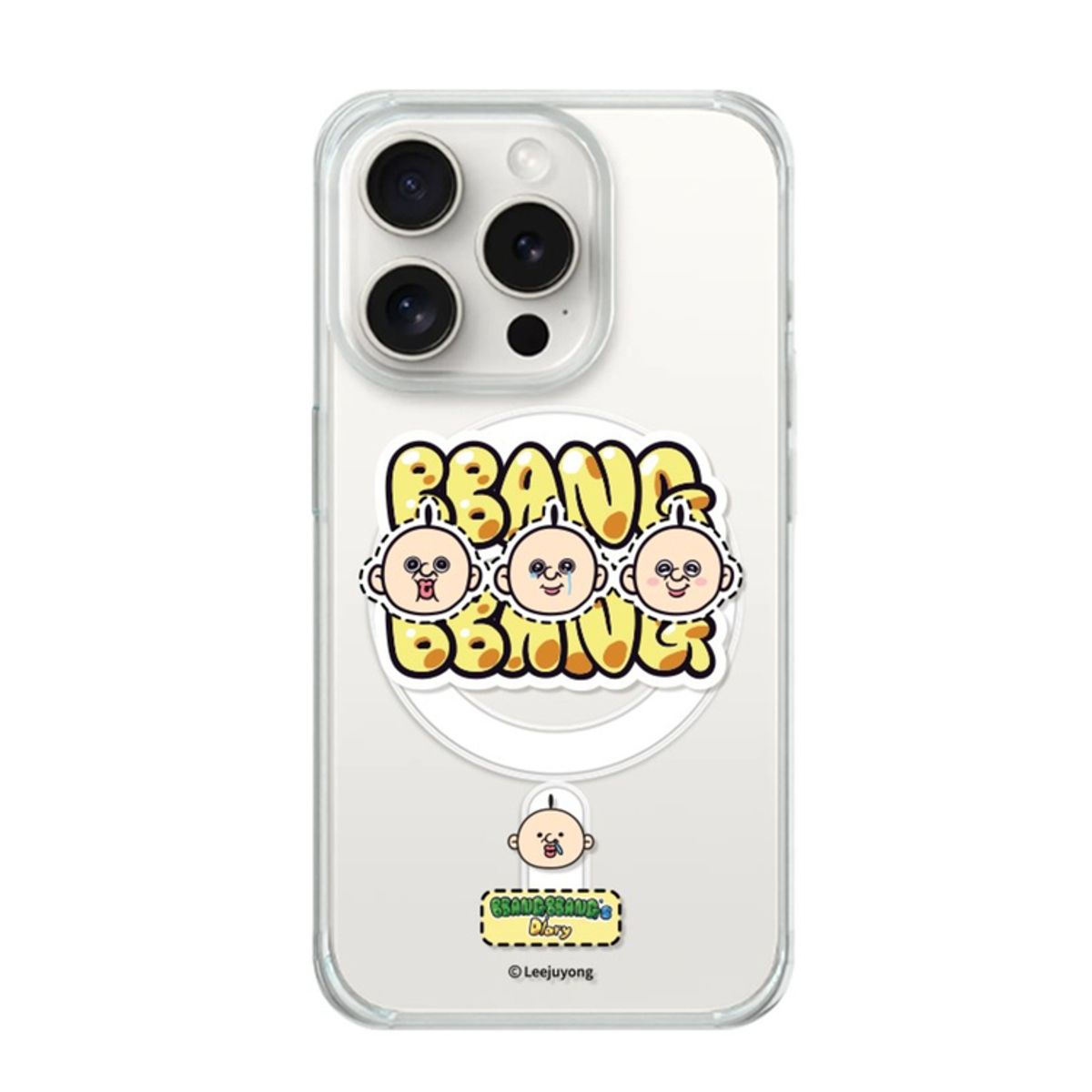 케이스픽스(CASEFIX) 아이폰17추가 빵빵이의일상 미니멀 아이폰  맥세이프 젤하드  디자인 케이스