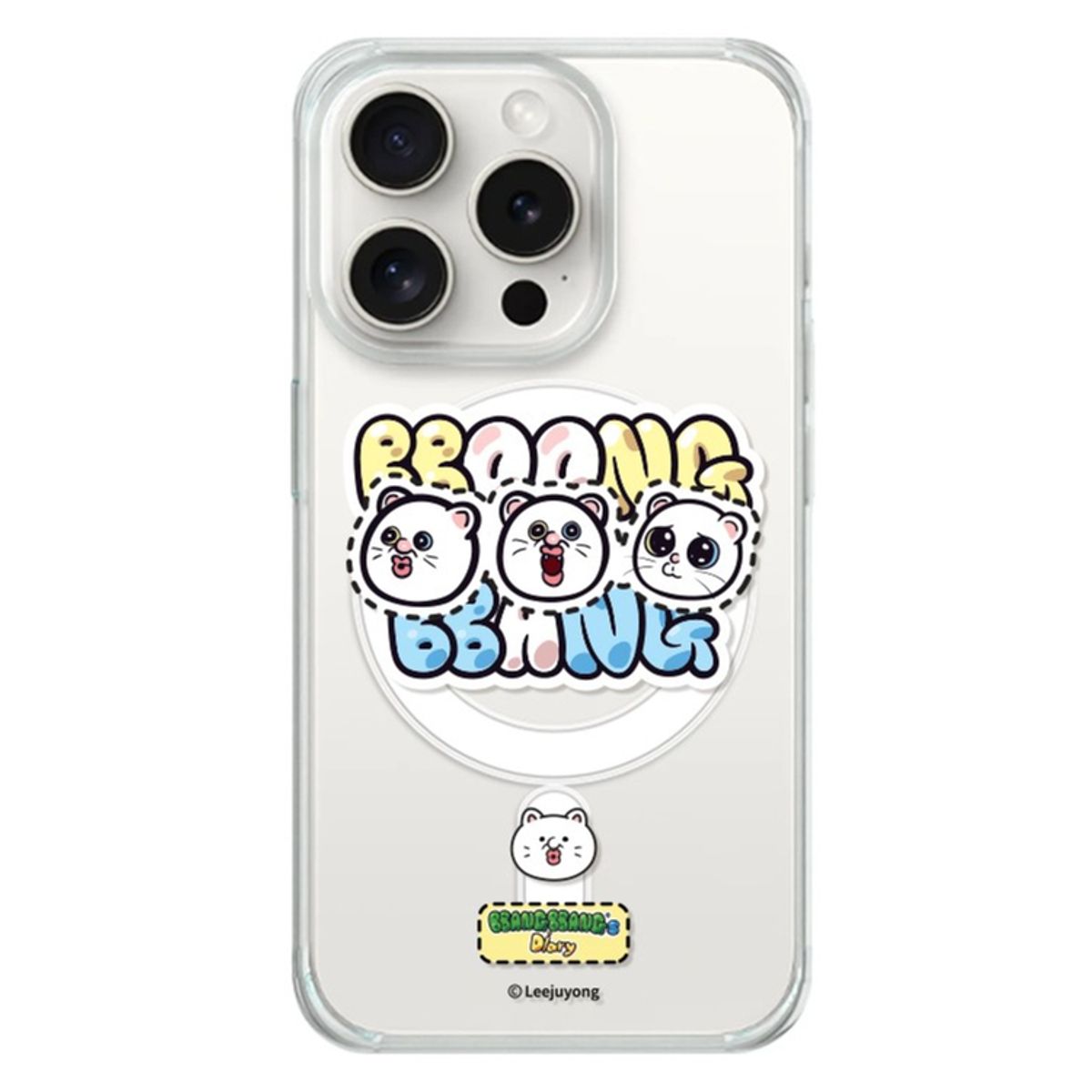 케이스픽스(CASEFIX) 아이폰17추가 빵빵이의일상 미니멀 아이폰  맥세이프 젤하드  디자인 케이스