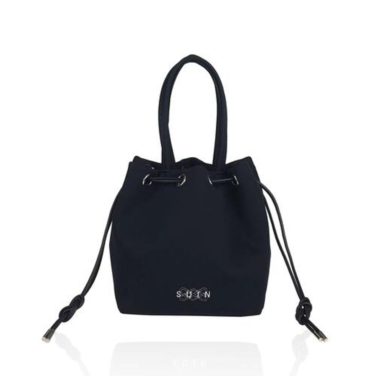 수인(SUIN) 아일렛 사각토트백- 블랙