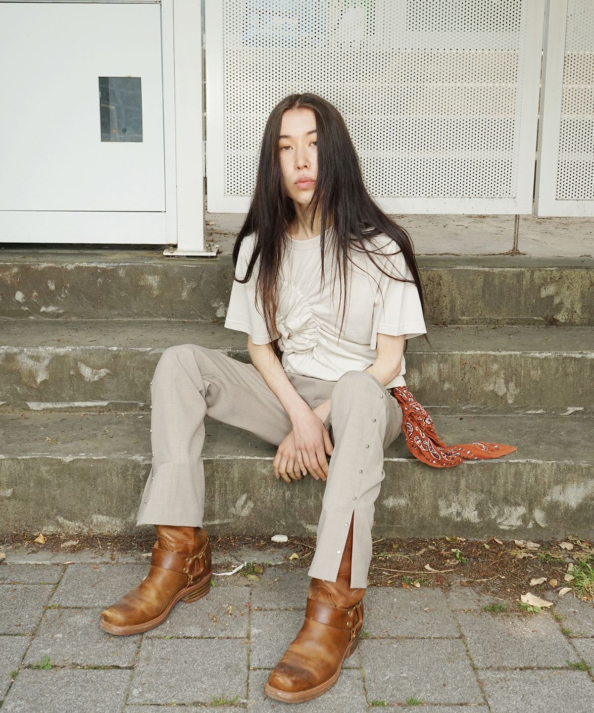 프로보(PROVO) 하트 셔링티 / 베이지