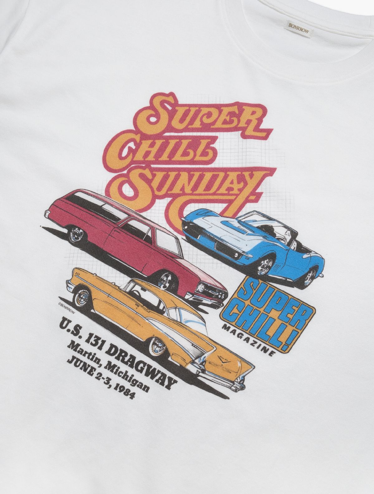 본로우(BONRROW) Chill Sunday Tee_wh